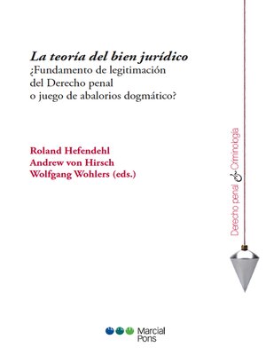 cover image of La teoría del bien jurídico